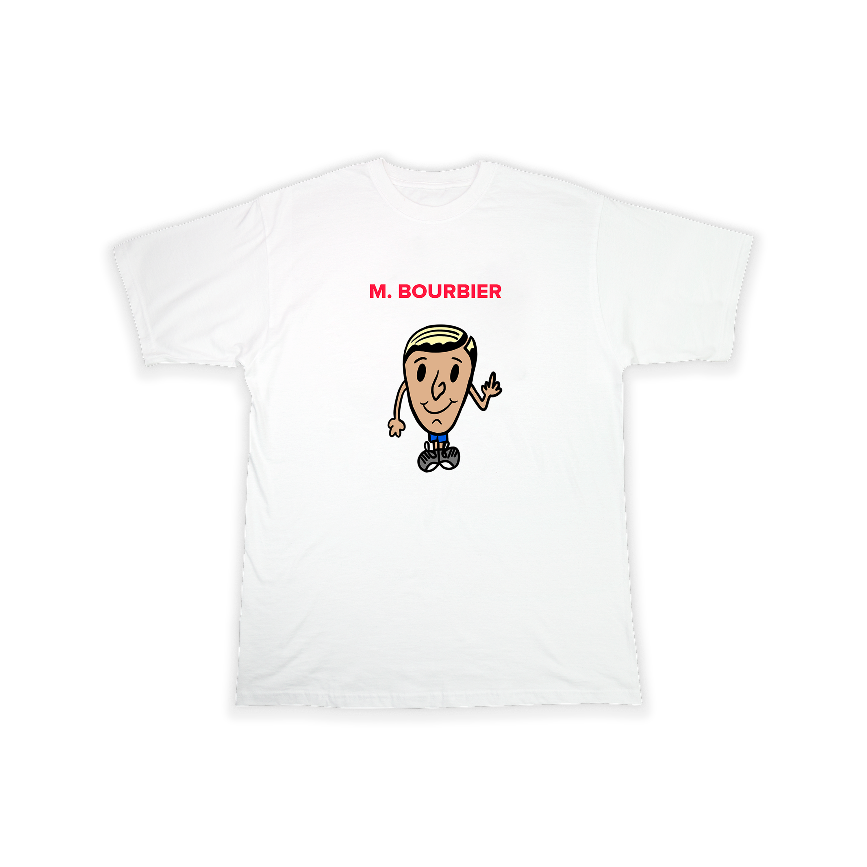 T-shirt “Monsieur Bourbier“ - Blanc